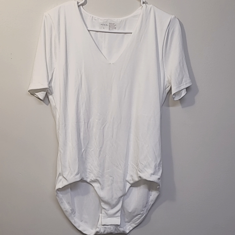 Soma White Bodysuit used exelente condition zise L.